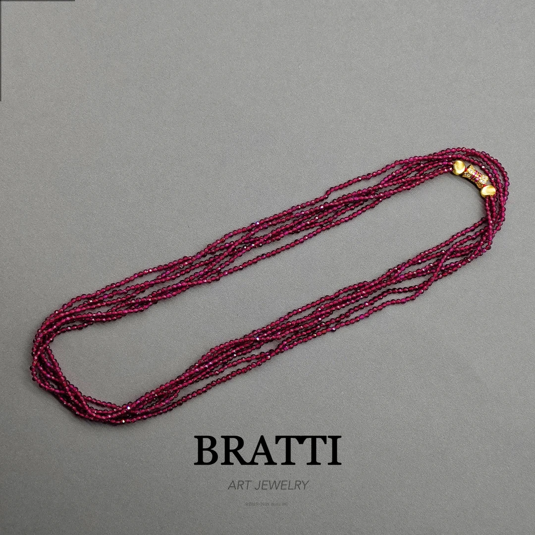 Bratti珠宝《喜相迎》石榴石项链（长度90）-YX1211