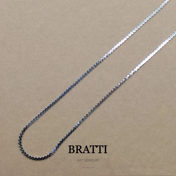 链子925银 Bratti珠宝S925银俄罗斯S项链（长度45cm)-YX1240