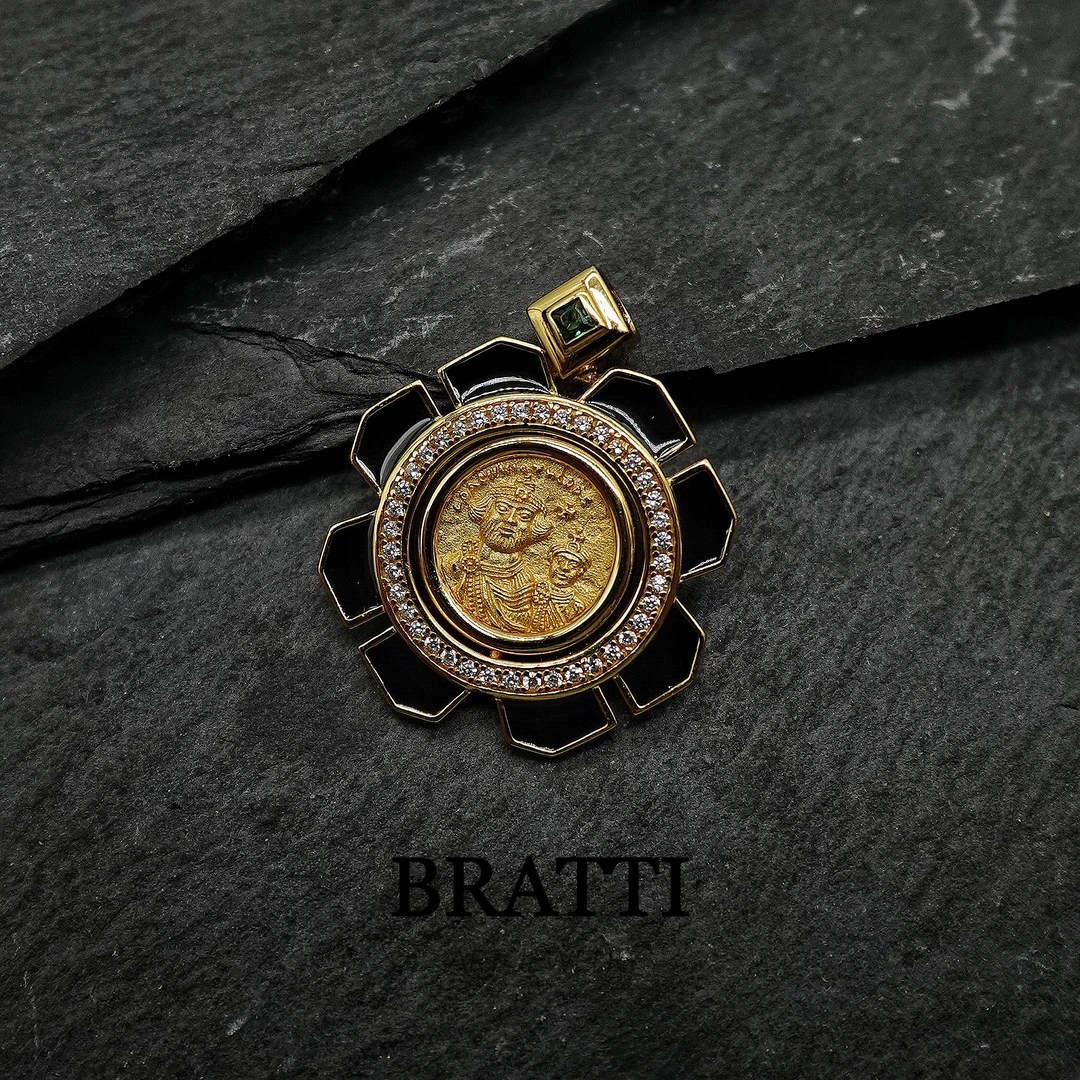 吊坠925银 Bratti珠宝S925银复刻古币吊坠-YD1005