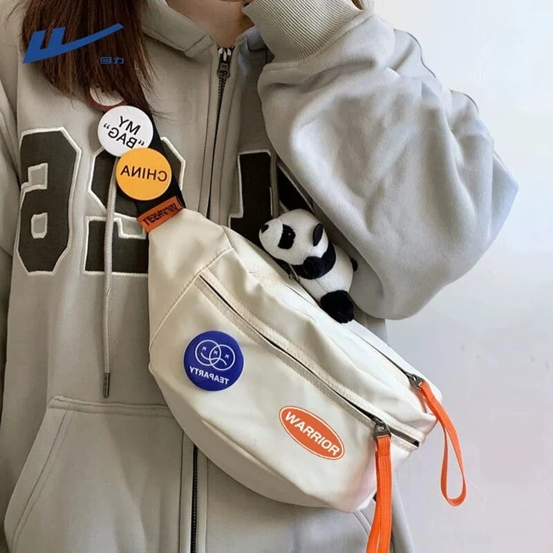 回力胸包女运动骑行斜挎小包男大容量通勤单肩包潮流百搭复古腰包