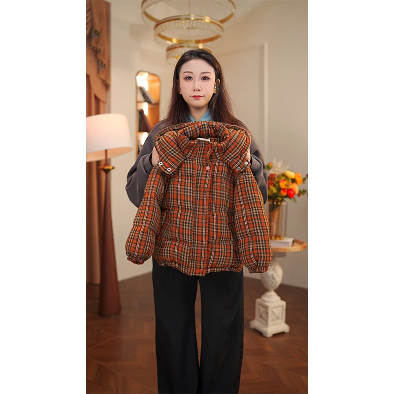 女童棉服冬装2025新款儿童冬季棉衣小女孩连帽加厚外套棉袄潮9125