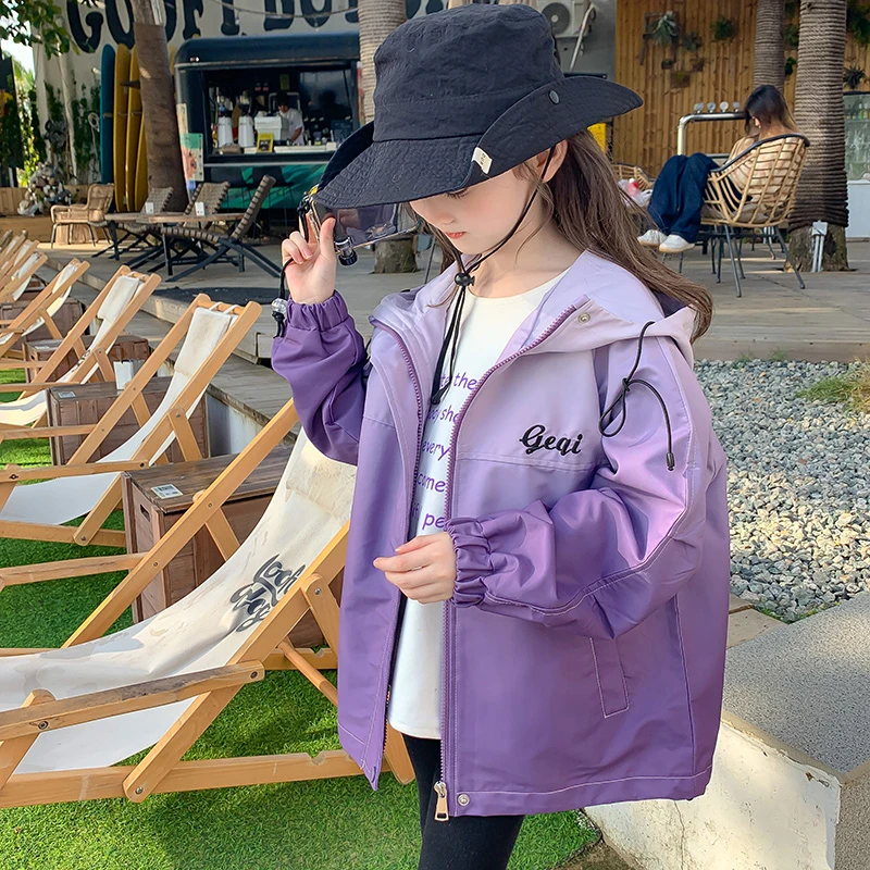 现现女童外套春秋款2025新款洋气儿童冲锋衣 7970