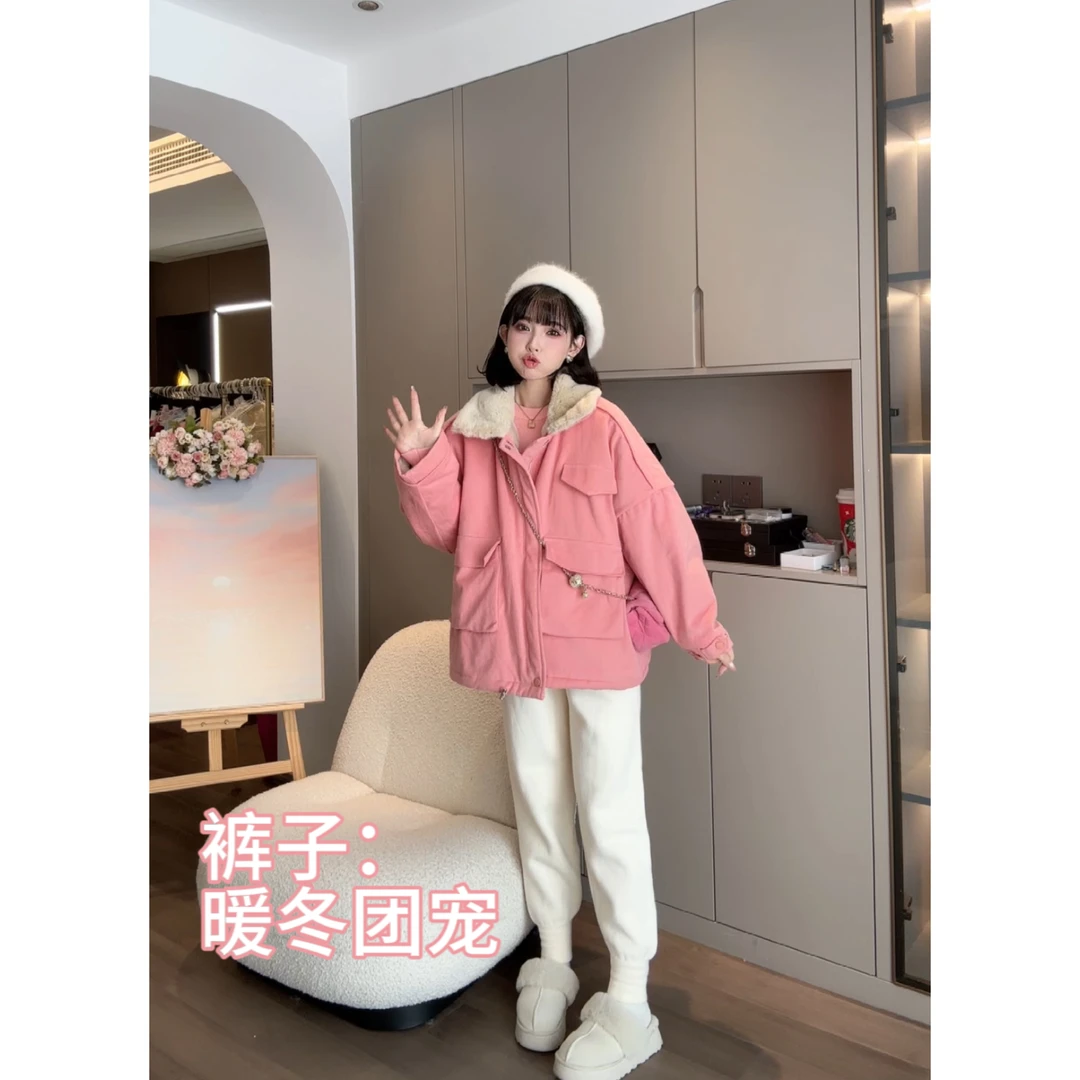 maodan/猫单【甜心狙击】娜娜的孕期穿搭/孕妇装秋冬甜美加厚外套