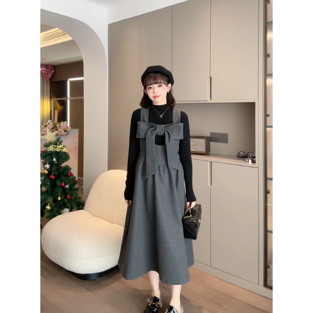 maodan/猫单【香岛新贵】娜娜的孕期穿搭/孕妇装秋冬时尚背带裙