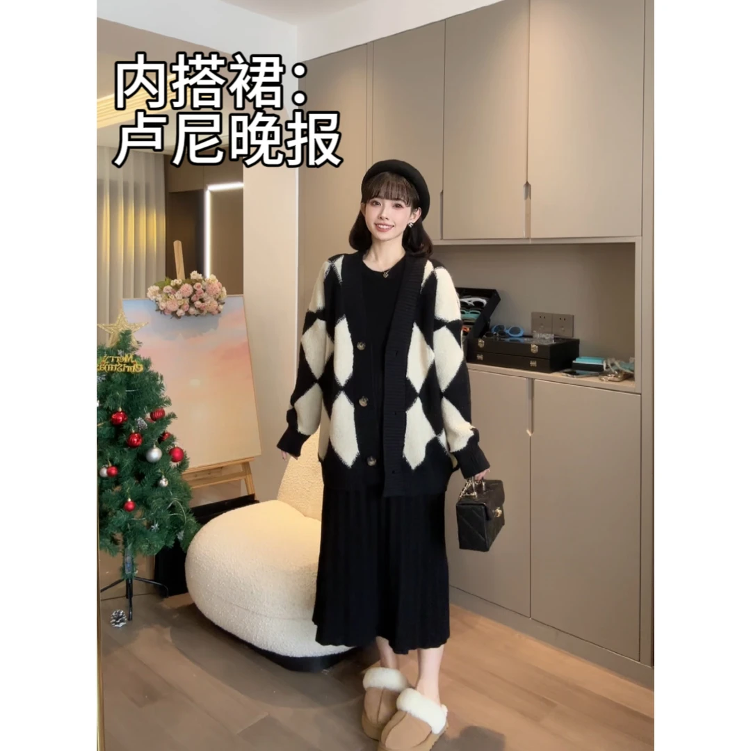 maodan/猫单【漫步格蕾】娜娜的孕期穿搭/孕妇装秋冬百搭毛衣外套