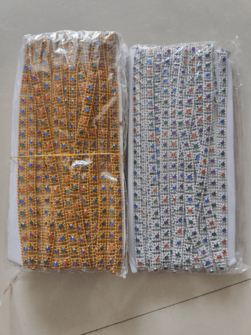 手工艺术折纸装饰彩链