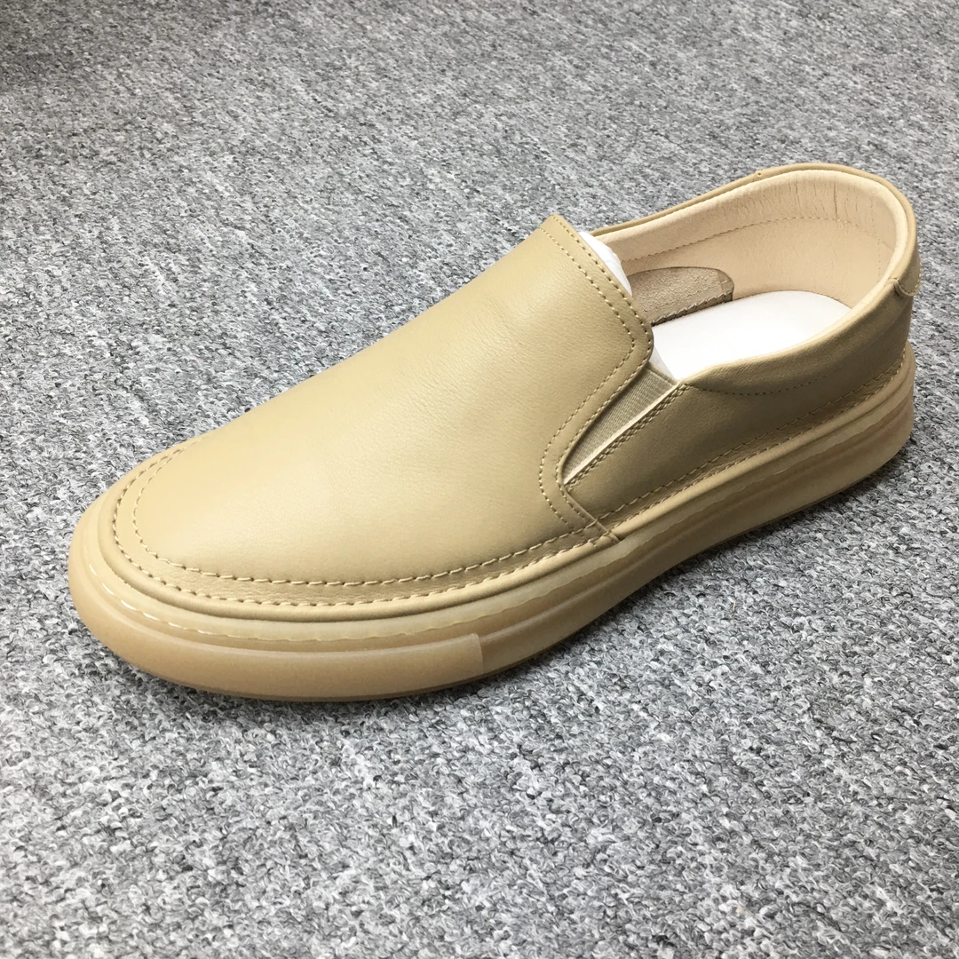 男鞋新款一脚蹬懒人鞋真皮休闲鞋男士韩版板鞋舒适透气潮流男鞋