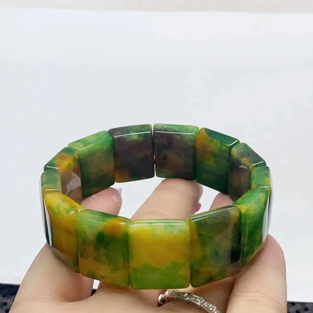 【九矿】E011孔雀绿手牌百搭时尚项链