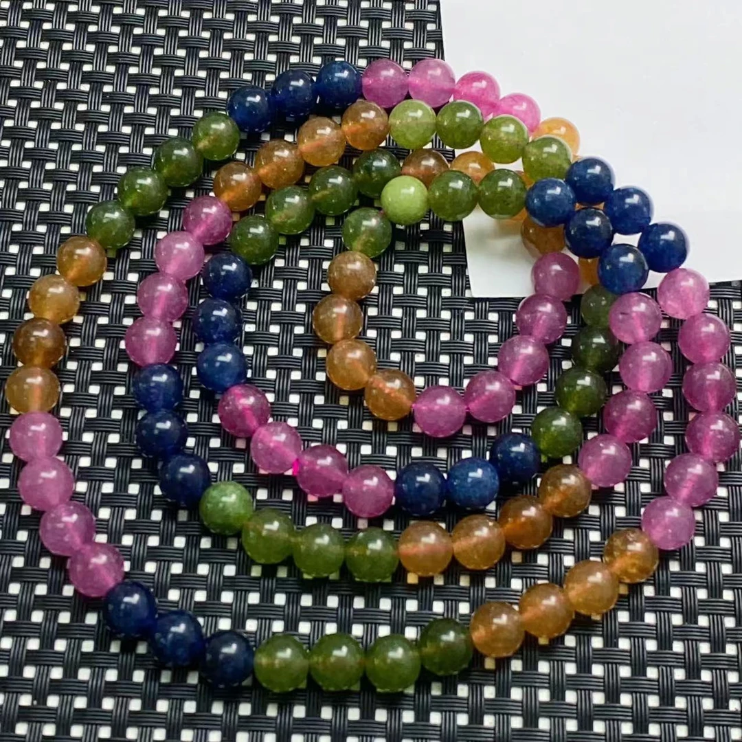 【九矿】彩虹系时尚108颗项链8M-B064