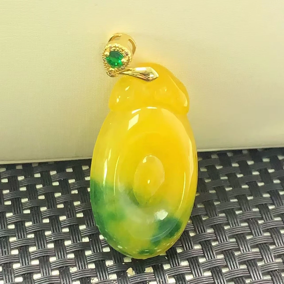 G2黄加绿如意吊坠时尚吊坠