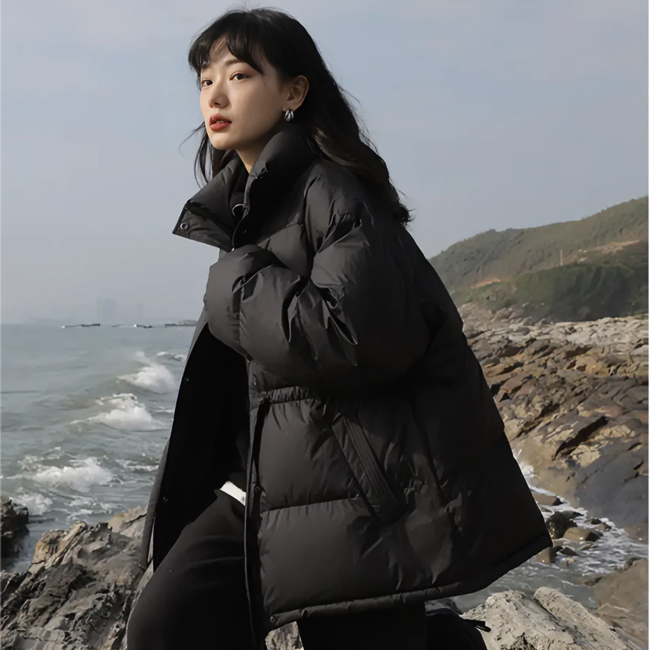 2024年收腰款羽绒服款泡芙轻柔手感面料卡码拍小2203