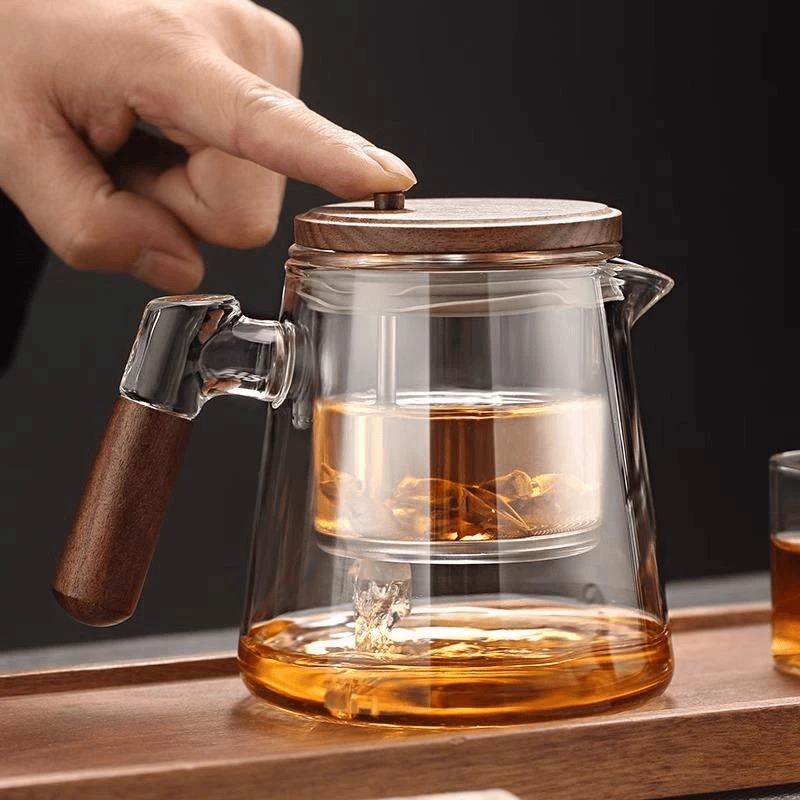 飘逸杯泡茶壶全玻璃内胆家用沏茶过滤按压式冲茶器茶水分离泡茶杯