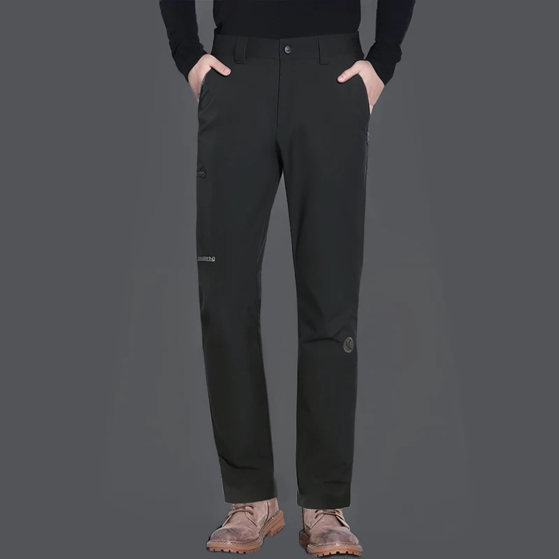 岩云男款软壳裤M3防风防泼水休闲长裤男式徒步防护长裤