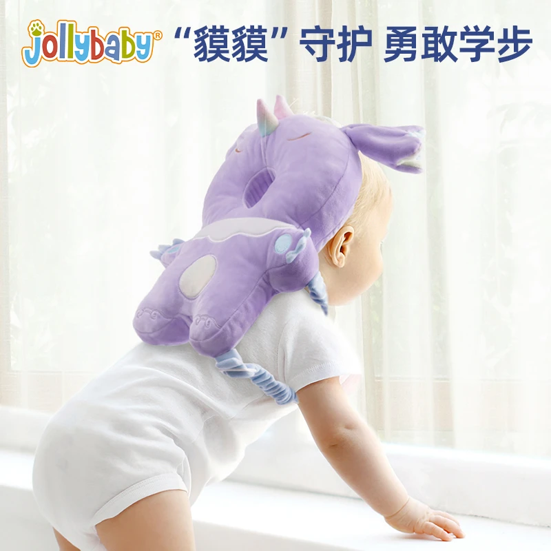 Jollybaby婴儿防摔枕柔软斜坡枕新生防摔安抚透气宝宝抱枕舒适