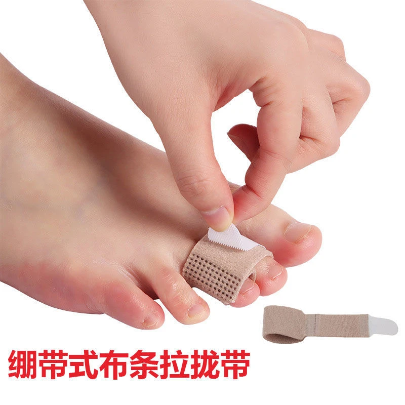 绷带式脚趾拉伸带重叠趾布条拉拢器拇外翻锤状趾变形固定带柔软