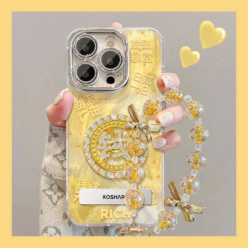 转盘钱暴富适用苹果vivo华为oppo小米iPhone15精孔羽纱纹手机壳