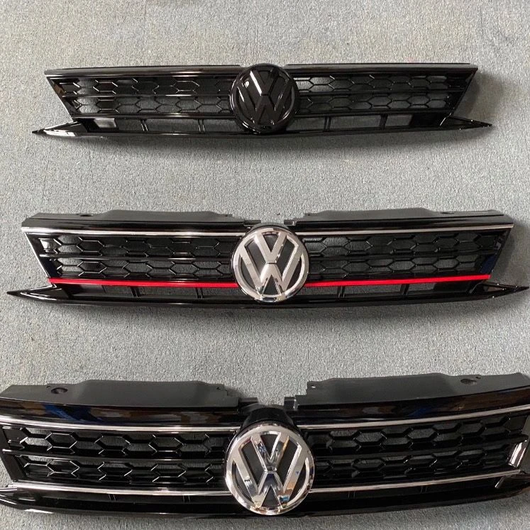 大众15-18款新速腾改装GLI蜂窝网格中网 前脸面罩进气网通风格栅