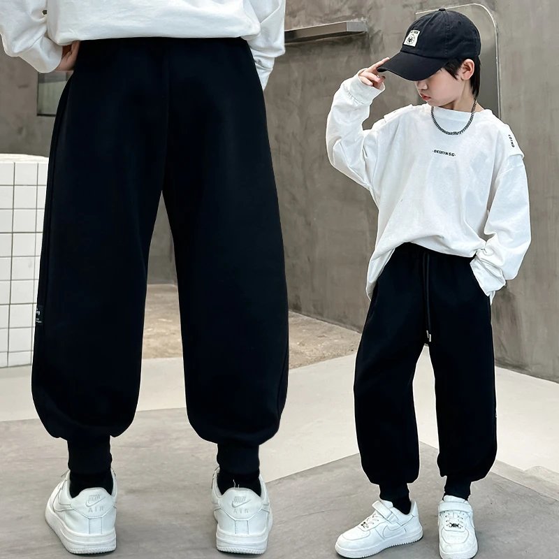 儿童2025春秋款男童女童春秋运动裤宽松中大童休闲卫裤洋气裤子