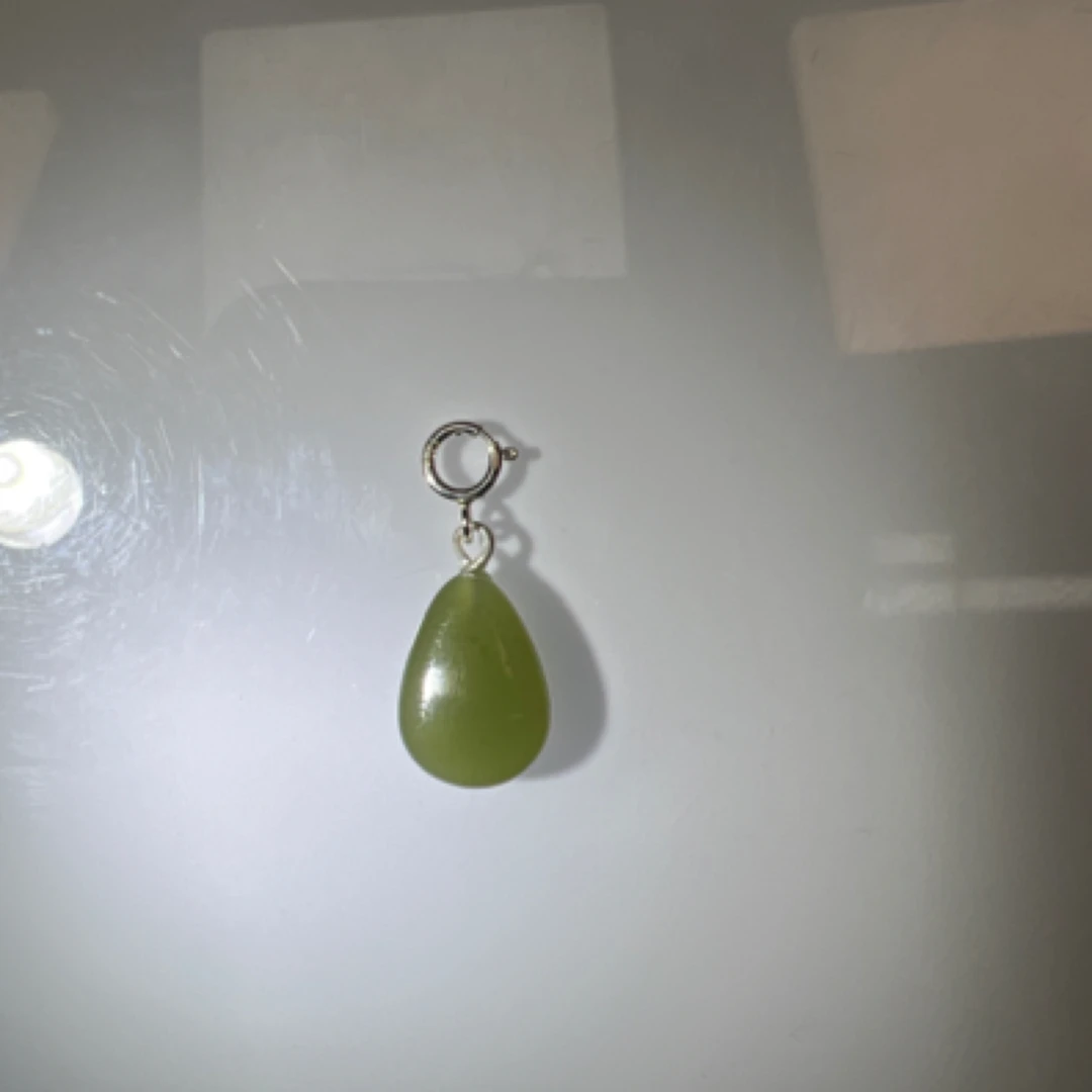 和田玉卡12mm万能扣吊坠编号090