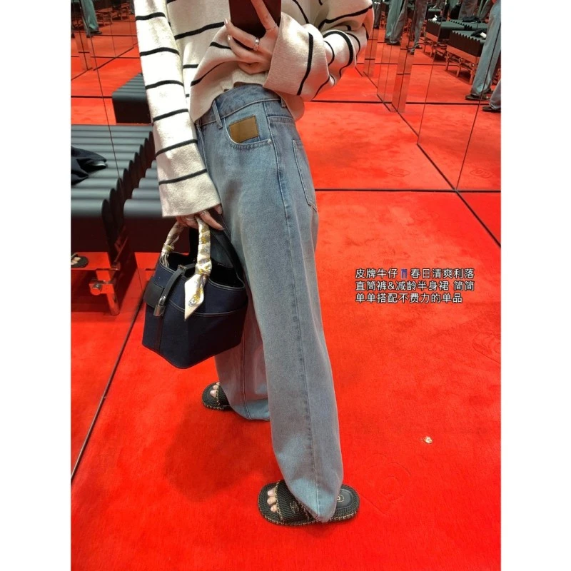 7.31【皮牌牛仔】春日清爽复古洗水直筒裤XY20212C1486