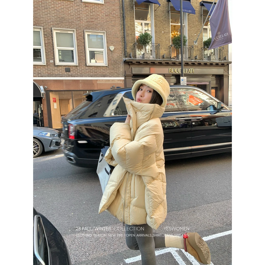 【清】抱抱羽绒服·廓形斜搭拉链私服款 XY2037A3417