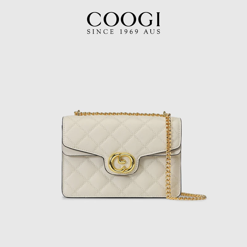 COOGI【七夕礼物】2024经典链条包小香风小方包轻奢时尚百搭菱格包