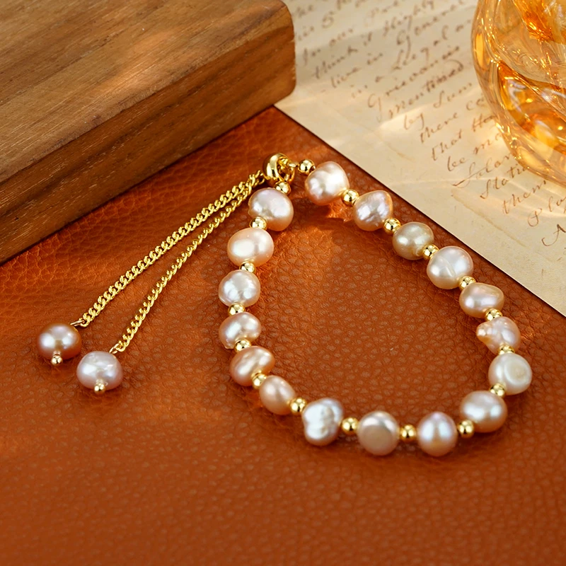 铜合金手链 1013 手工气质巴洛克经典百搭时尚抽拉可调节手链