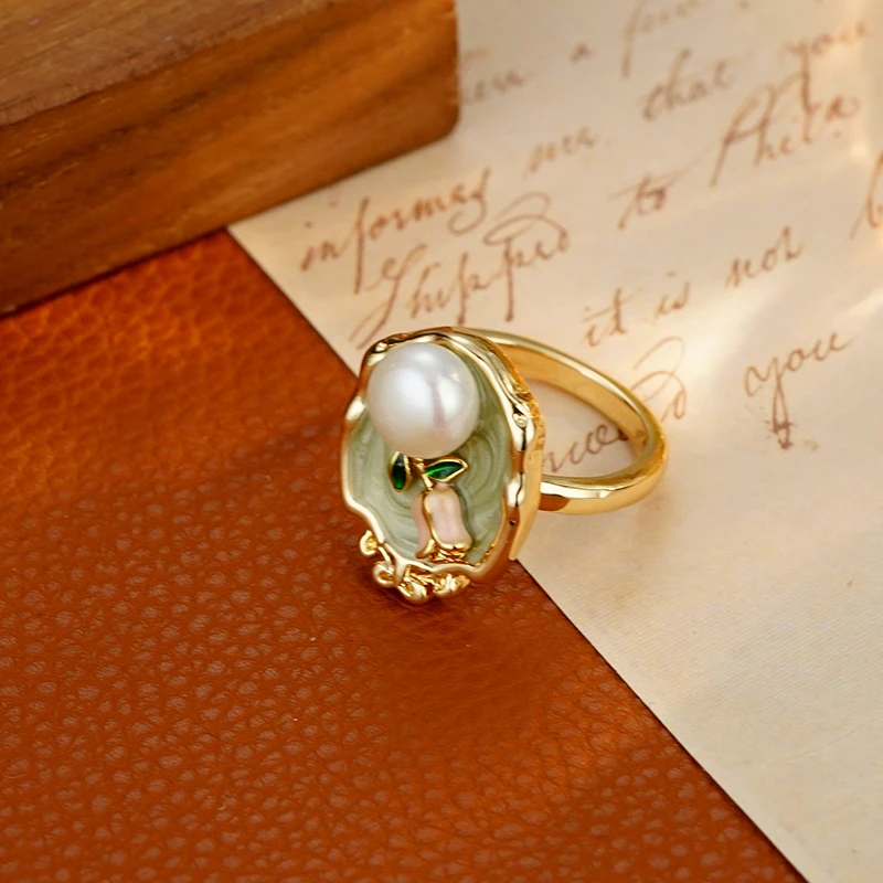 铜合金戒指 2205 手工巴洛克优雅时尚活口戒指简约古典食指戒