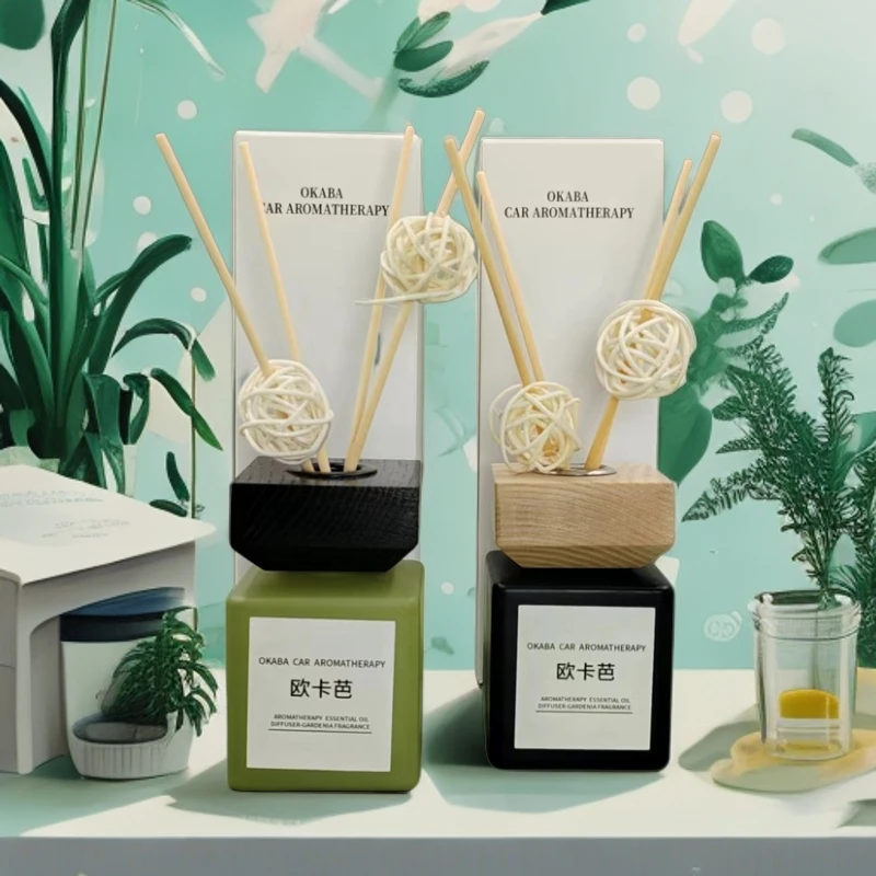 新款家用卧室客厅无火藤条香薰摆件香水香氛除臭空气清新持久留香