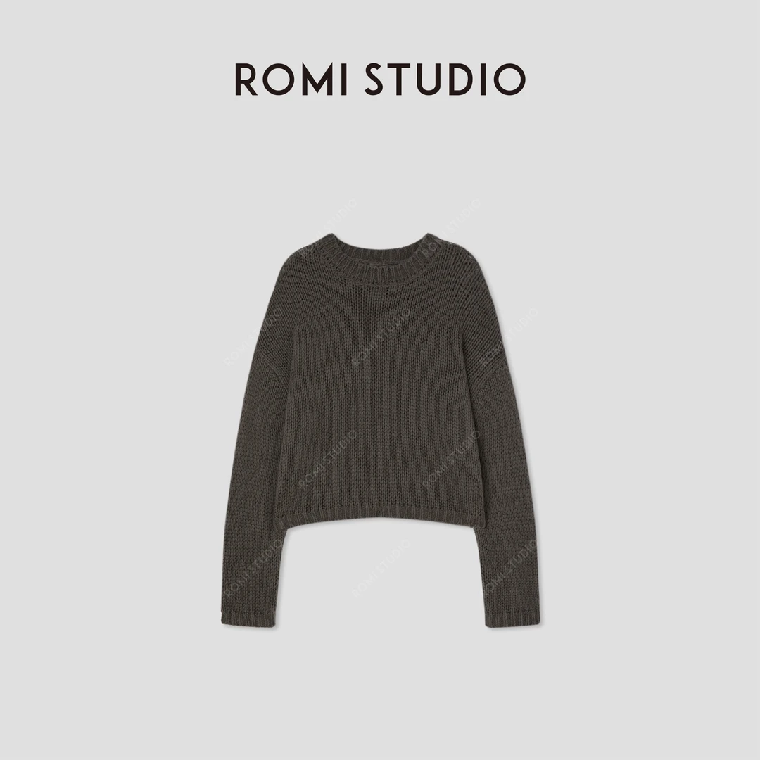 ROMI STUDIO“温暖已至”康宝莱马海毛绵羊毛混纺毛衫RW24WSM0396