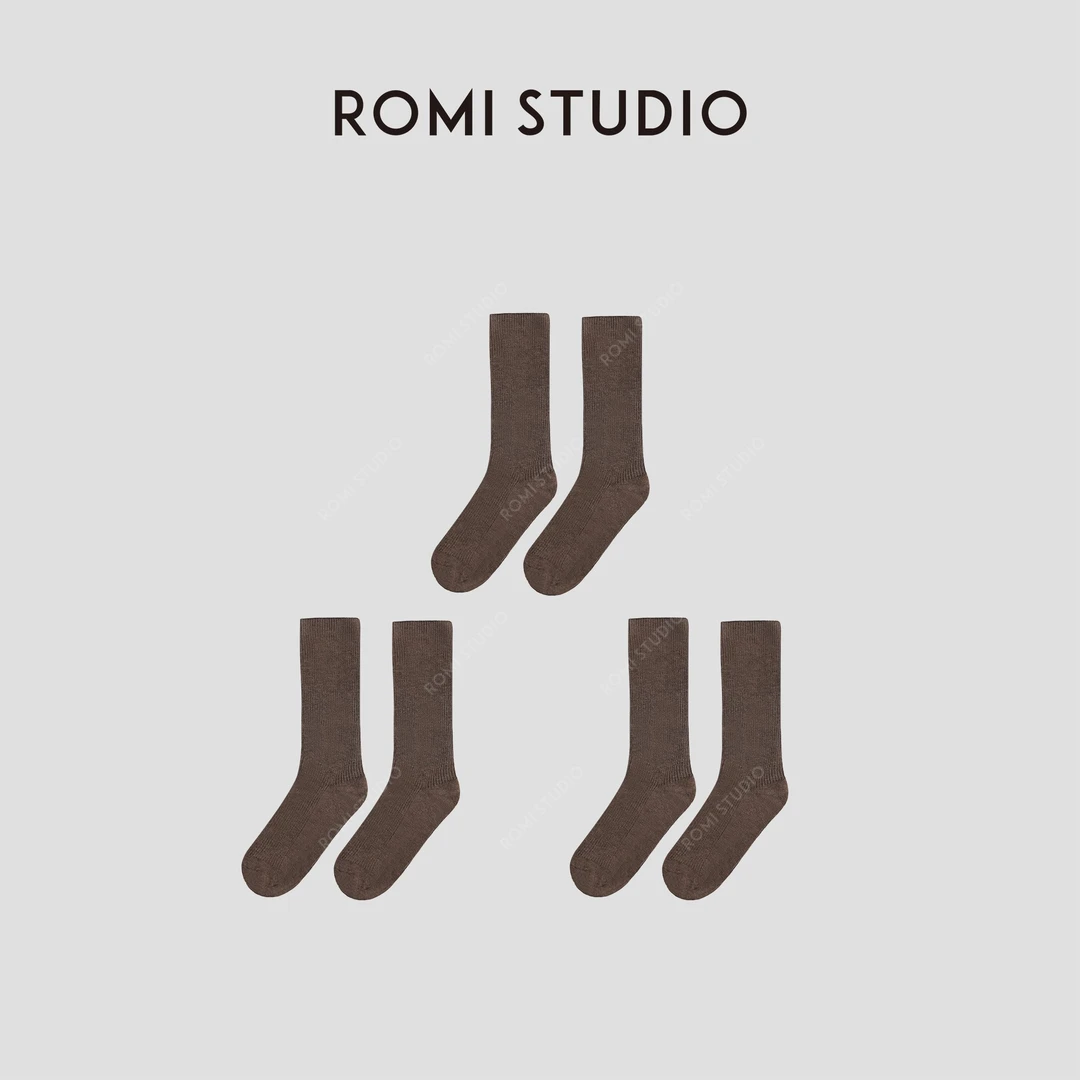 ROMI STUDIO“Cozy Design”细腻软糯弹力长筒堆堆袜 408R4049