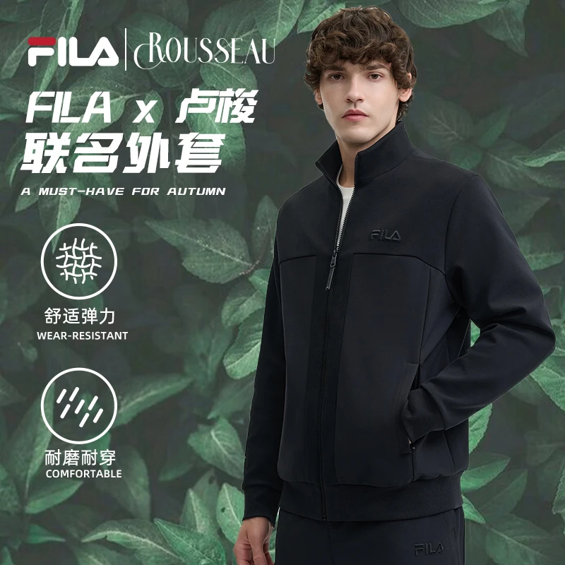 FILA X 卢梭斐乐【双11专享】男士外套24年新款运动夹克F11M448503F