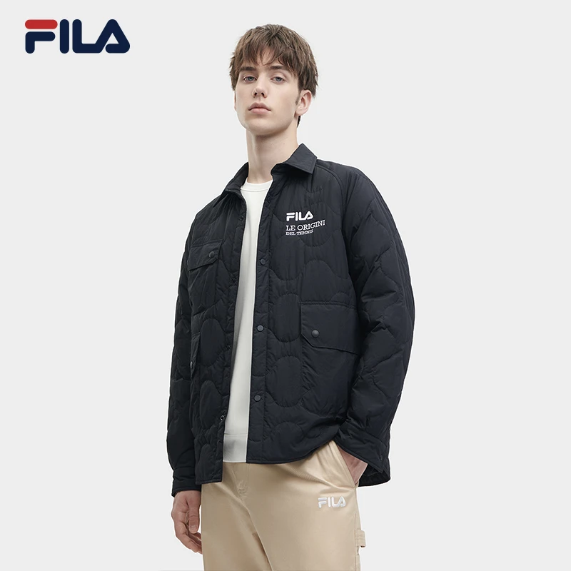 Fila/斐乐男士 【保暖简约舒适】 冬季经典休闲百搭棉服F11M349910F