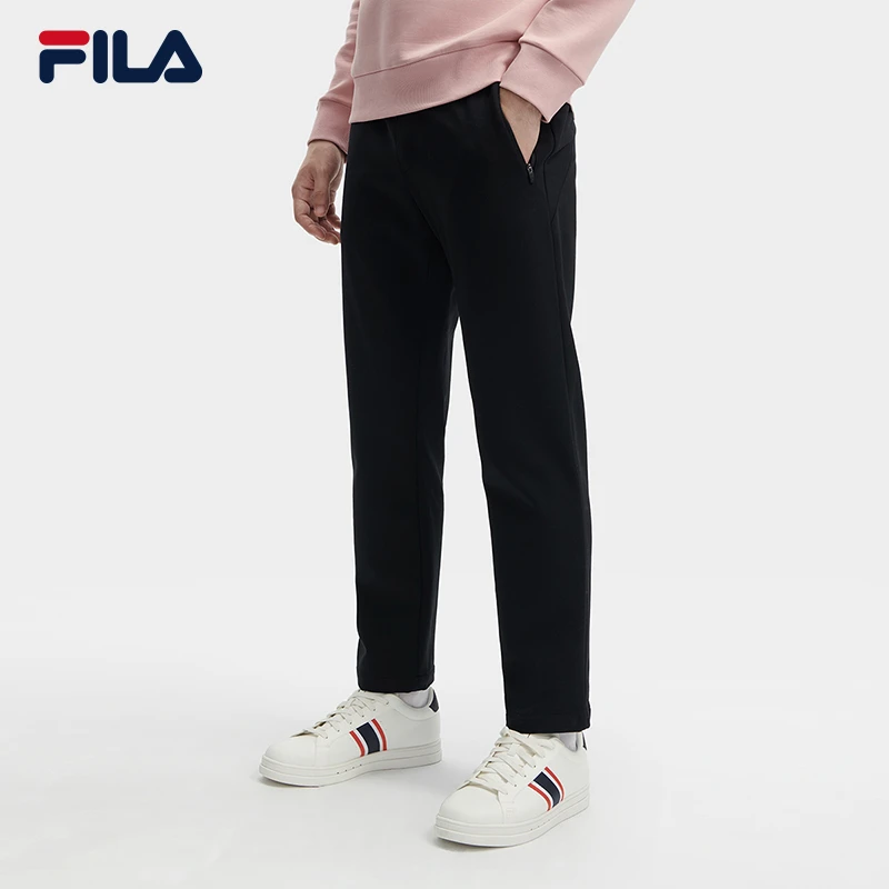 Fila/斐乐男装【亲肤舒适保暖】春秋季休闲针织直筒裤子F11M342602F