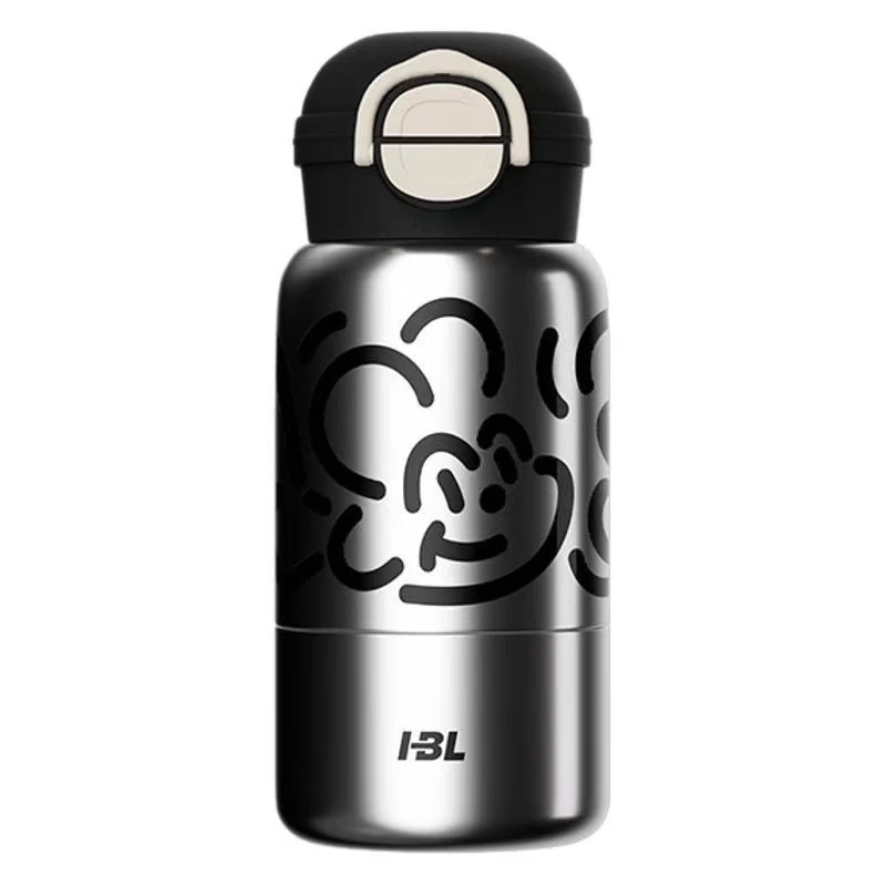 涂鸦一杯四饮高颜值316L学生便携双饮车载保温杯