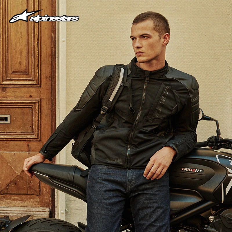 a星alpinestars PROTON 秋冬骑行服皮布防水保暖运动防摔防风男