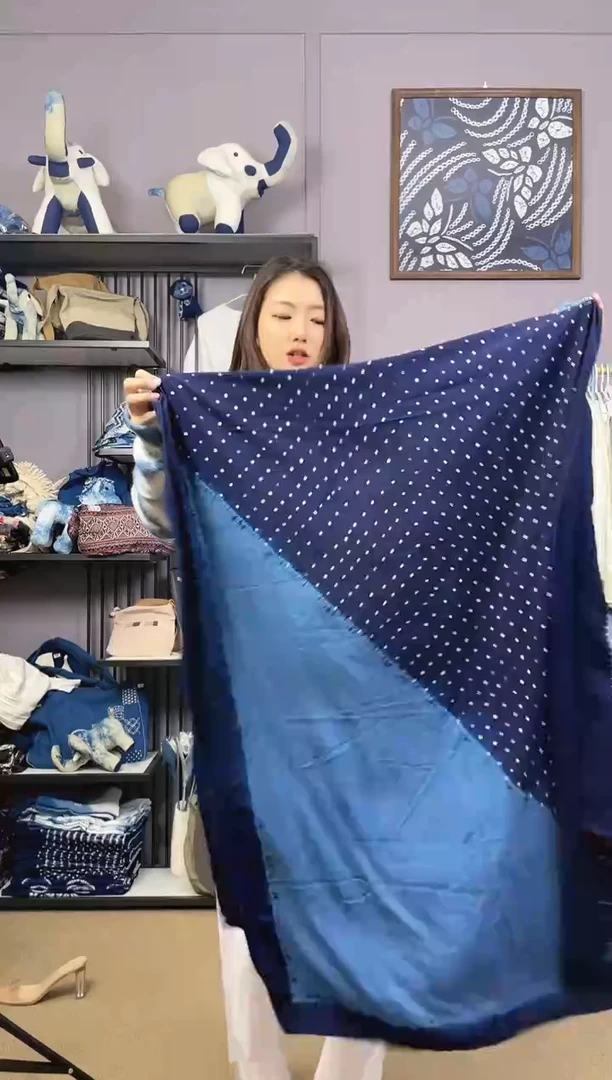 【闪购商品】扎染蜡染高品围巾