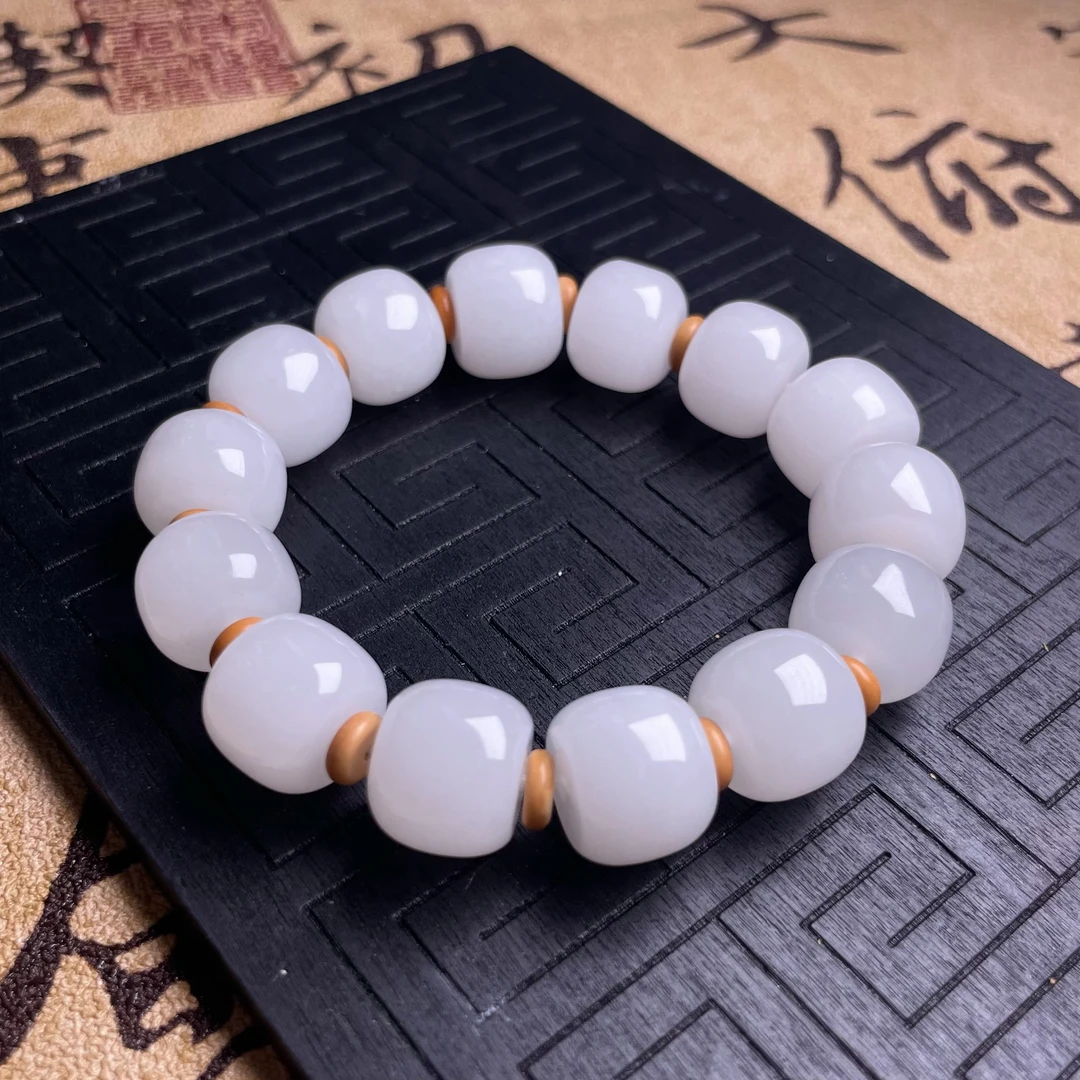 新疆金丝玉老型手串*尺寸约13.2*10.5mm