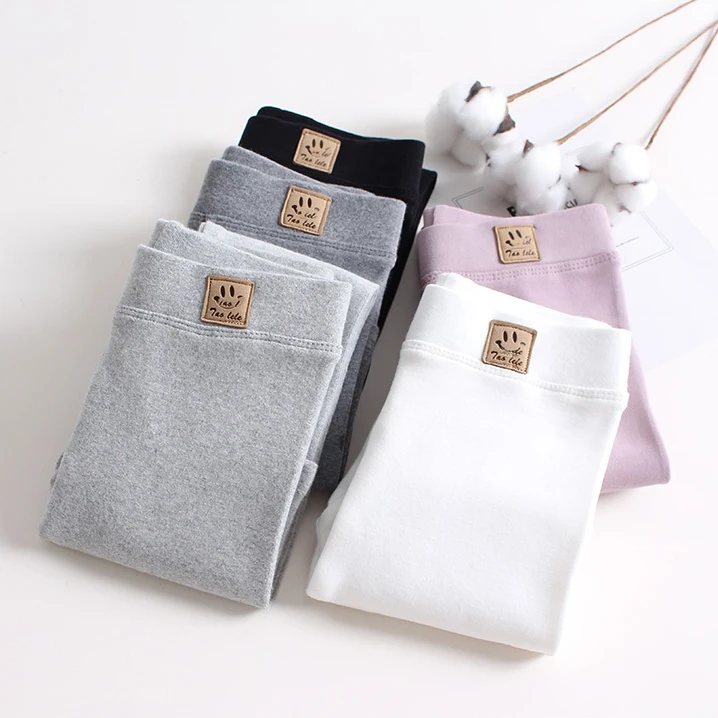 女宝打底裤女童秋天加厚纯棉长裤儿童外穿紧身宝宝弹力裤子不掉档