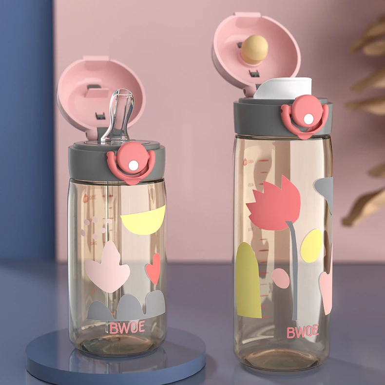 孕产妇水杯儿童饮水杯学生PPSU大容量吸管杯男女童水壶便携直饮杯