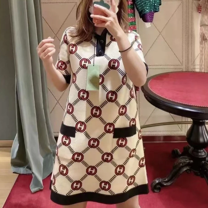 Gucci 全logo两面穿连衣裙