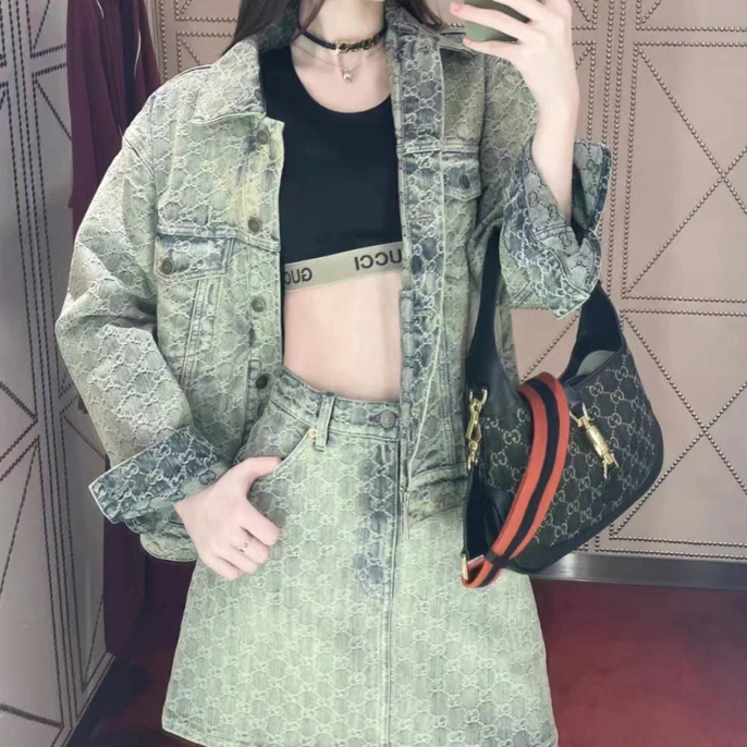 Gucci 经典logo牛仔外套