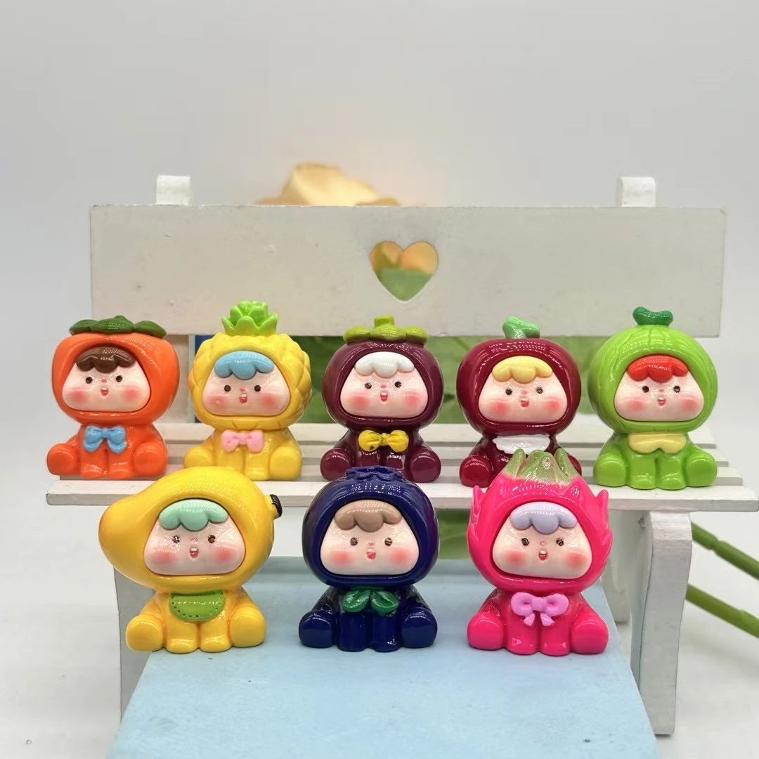 【双许愿】实色透色第四代新款8色水果崽崽树脂配件diy摆件