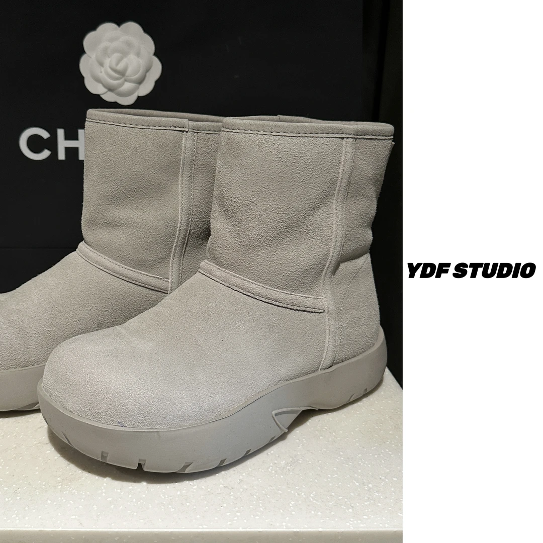 YDFSTUDIO【雪地靴】欧货冬款时尚百搭磨砂厚底加绒保暖雪地靴