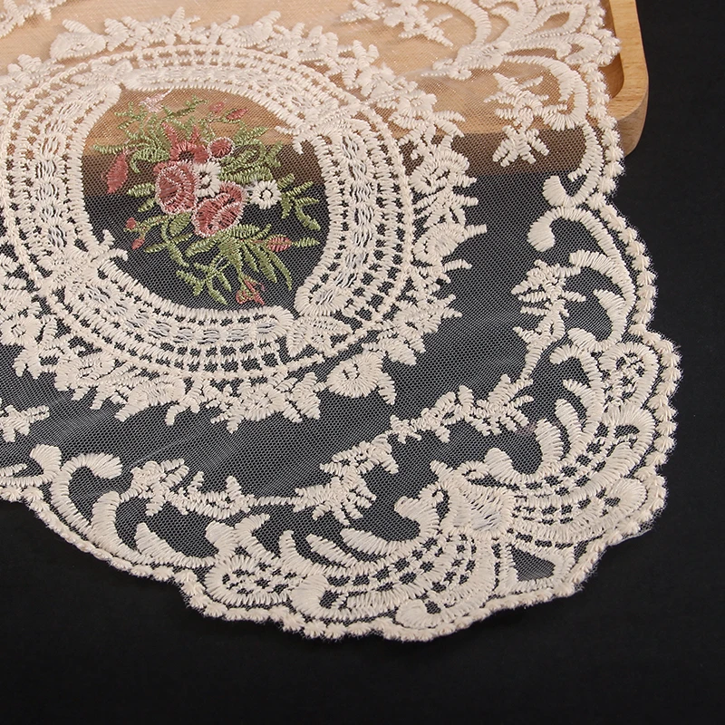 复古法式蕾丝桌布ins浪漫少女风绣花蕾丝垫田园欧式杯垫装饰