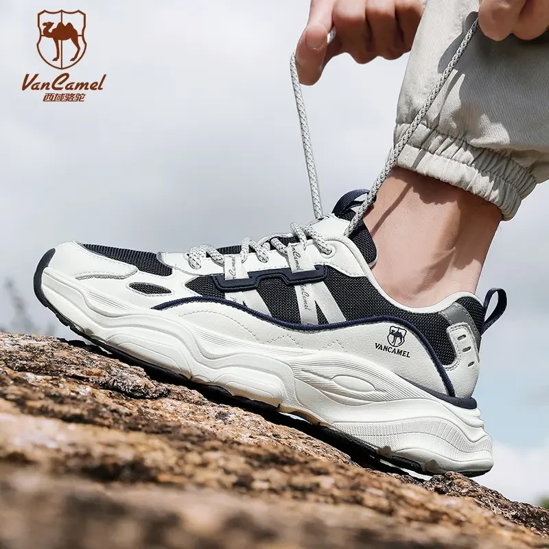 VANCAMEL/西域骆驼情侣运动夜光百搭春季户外百搭跑步鞋XYLT001