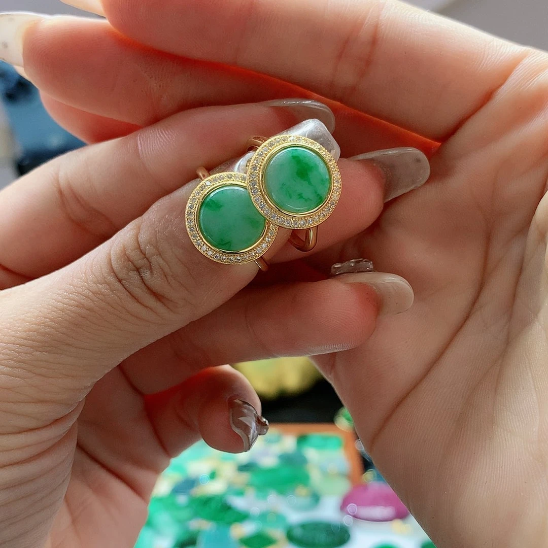 【闪购商品】翡翠戒指银S925镶嵌多样性发其一