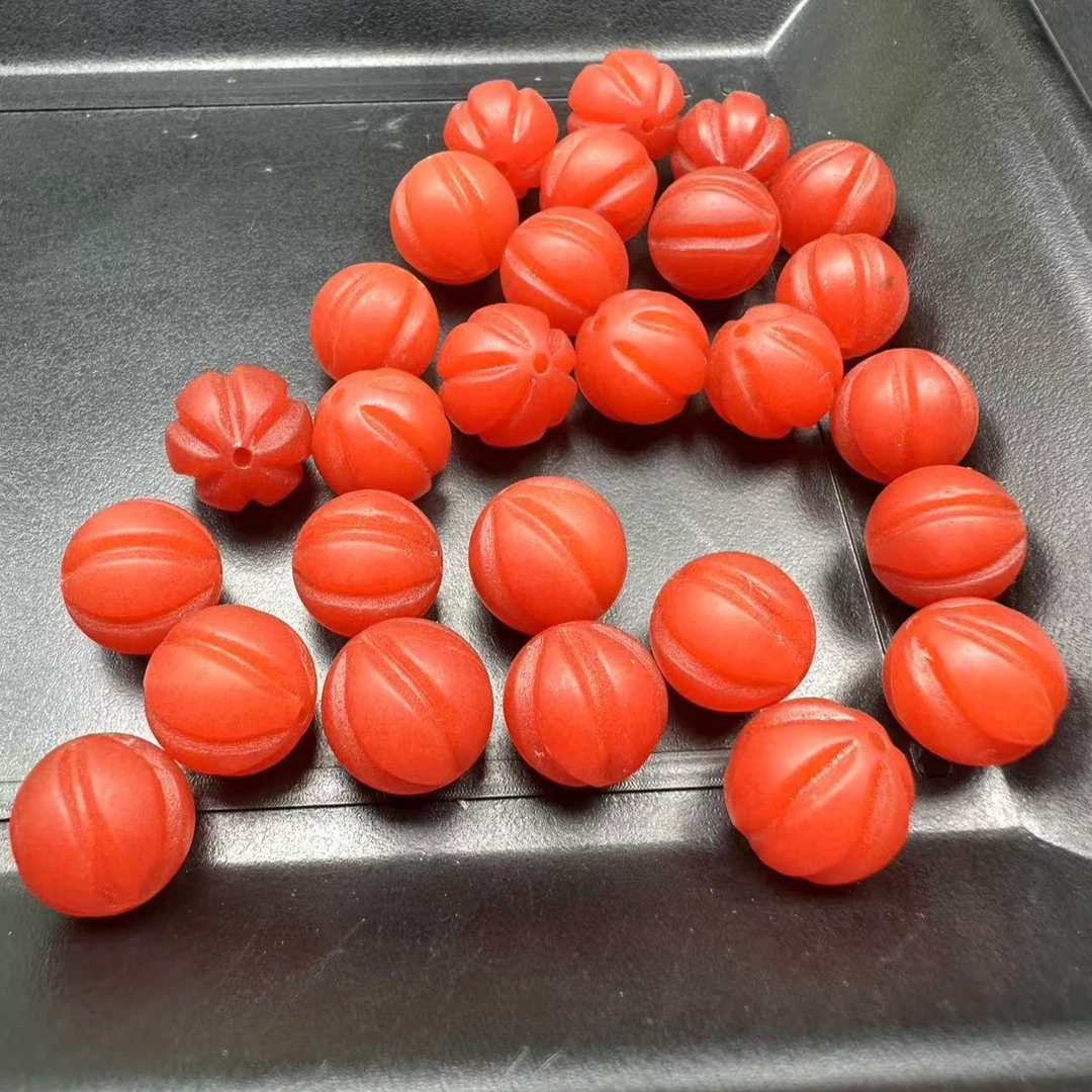 A35保山满色满肉南瓜珠单珠尺寸12mm拍一发一