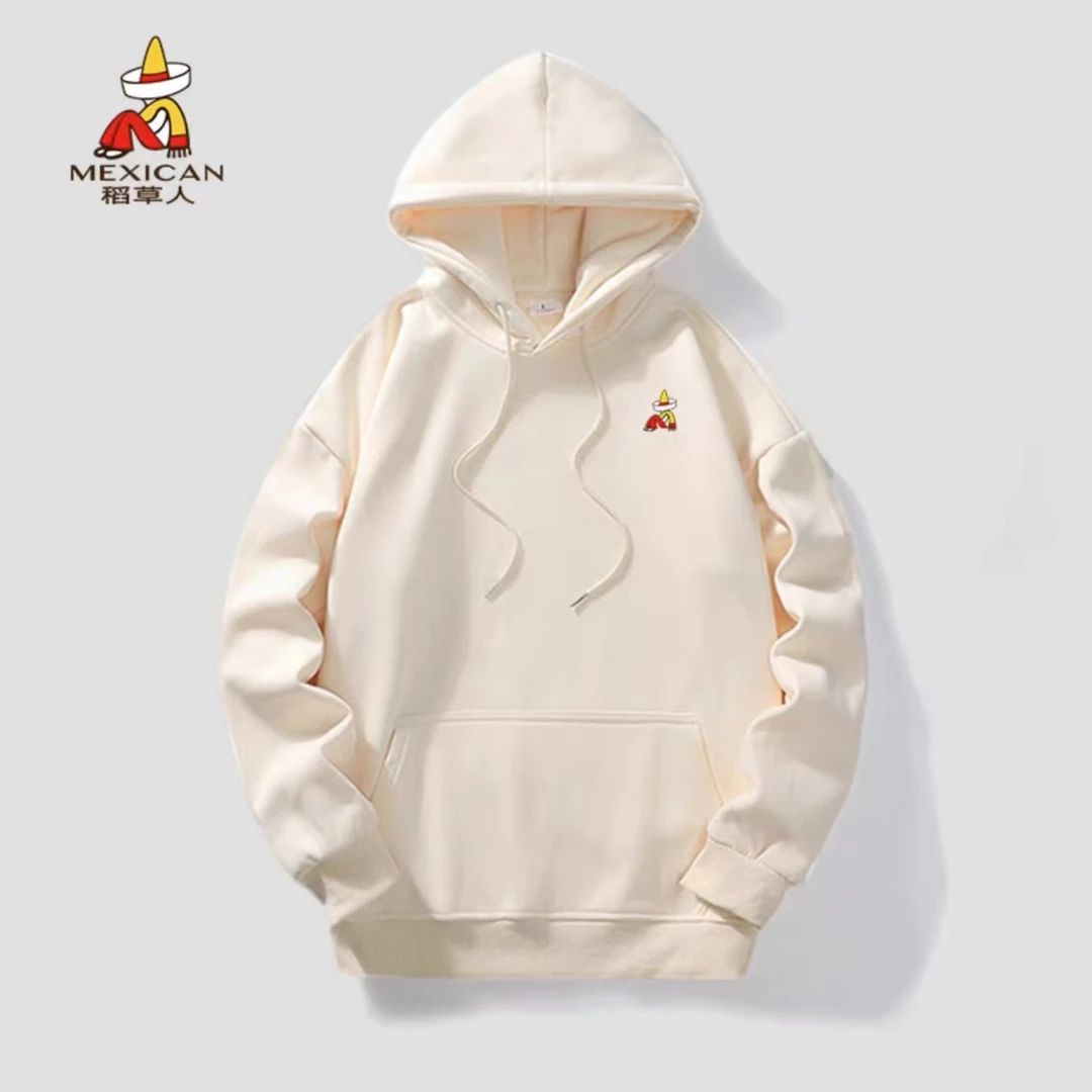 Mexican/稻草人男女同款连帽运动卫衣一款八色9811秋季百搭情侣装