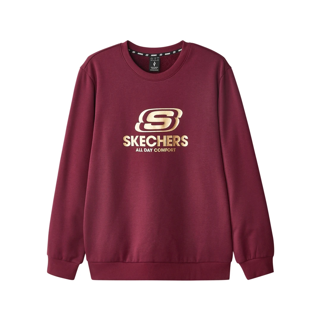 【金标加绒】斯凯奇雅丹风卫衣男女同款保暖运动休闲上衣L324U166